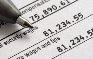 w-2 form showing social security wages