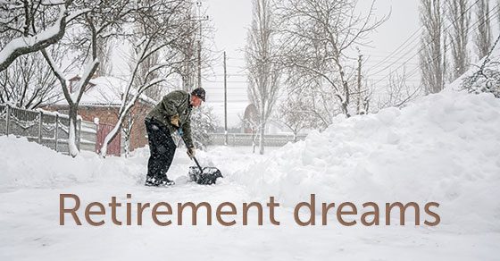 person shoveling snow during snowstorm | Dalby Wendland & Co. | CPAs & Business Advisors | DWC Wealth Advisors