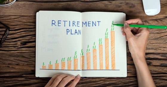 hand-drawn bar chart with increasing bars indicating growth | Establish a Tax-Favored Retirement Plan | Dalby Wendland & Co. | CPAs & Business Advisors