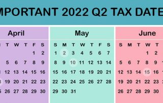 second quarter tax deadlines calendar