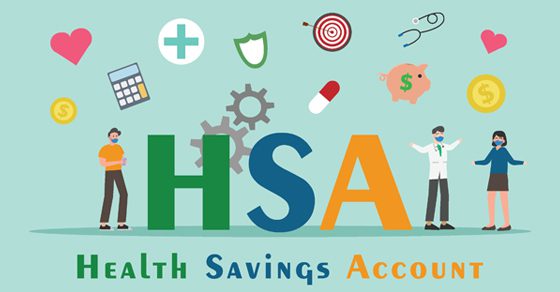 cartoon image of people and medial icons indicating health savings accounts | wealth building with health savings accounts | Dalby Wendland & Co. | CPAs and Advisors | Grand Junction CO | Glenwood Springs CO | Montrose CO 